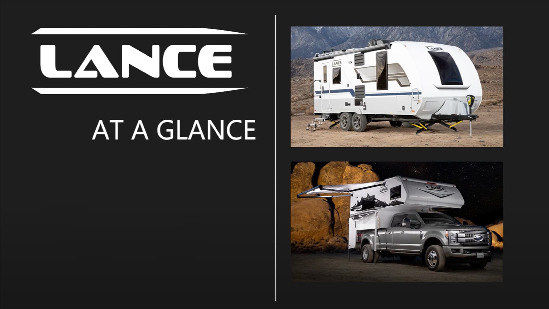 Lance Camper Launches All-New “Lance At A Glance” Video Series