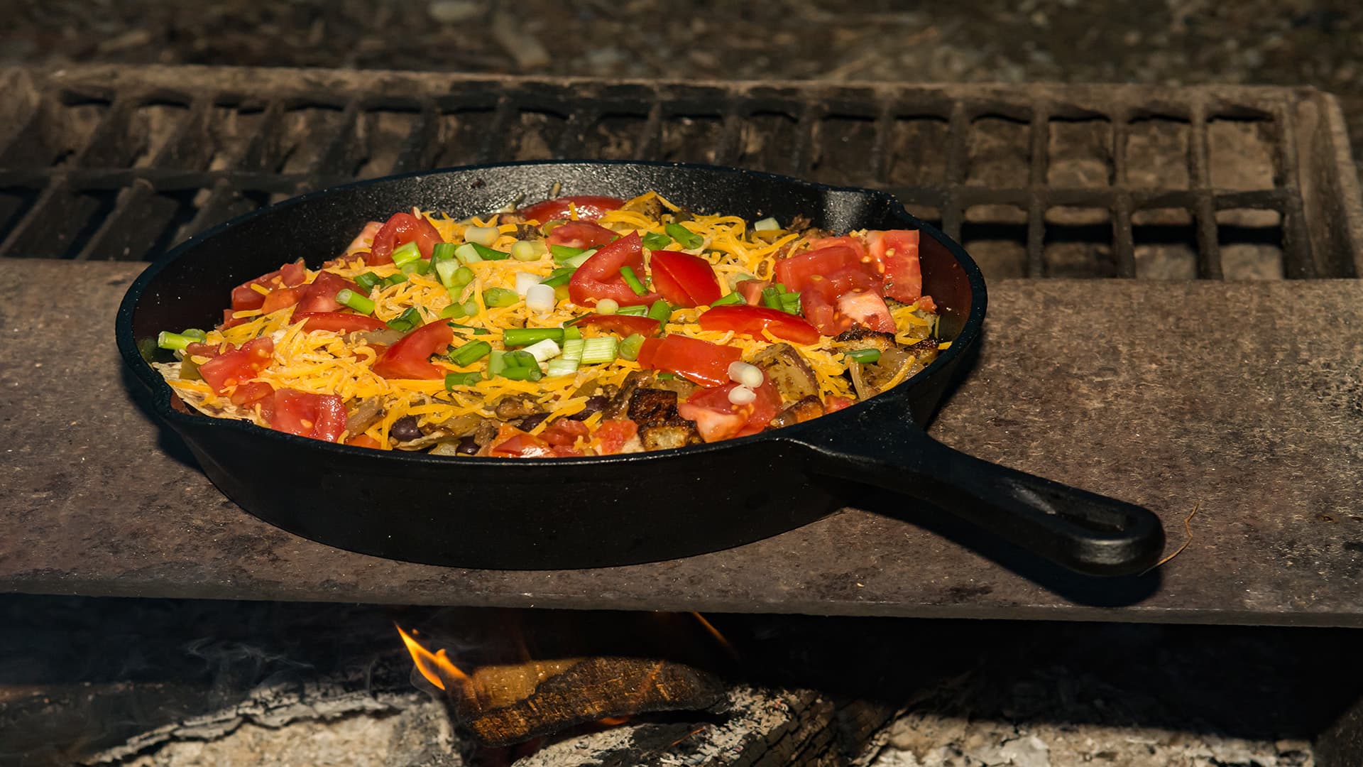Simple Campfire Nachos