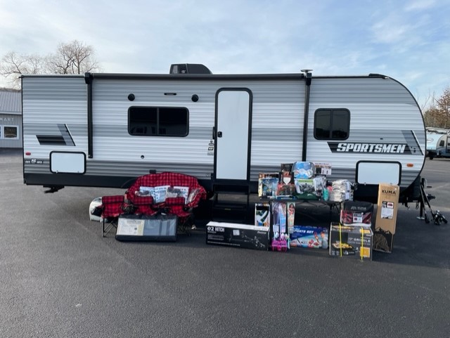 Supplies for the road around an RV