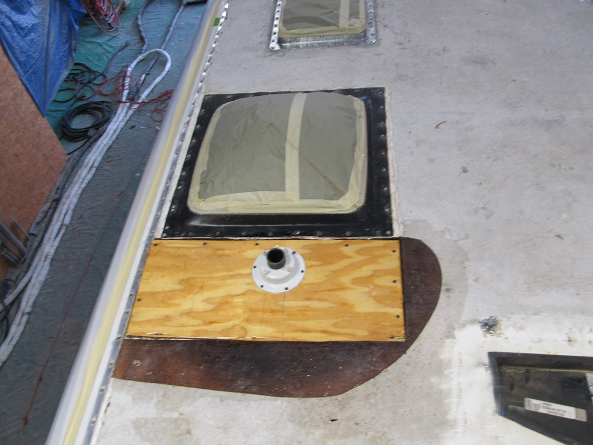 5-Coach-wood-repairs-before-FlexArmor-RV-roof-applied | I Heart RVing