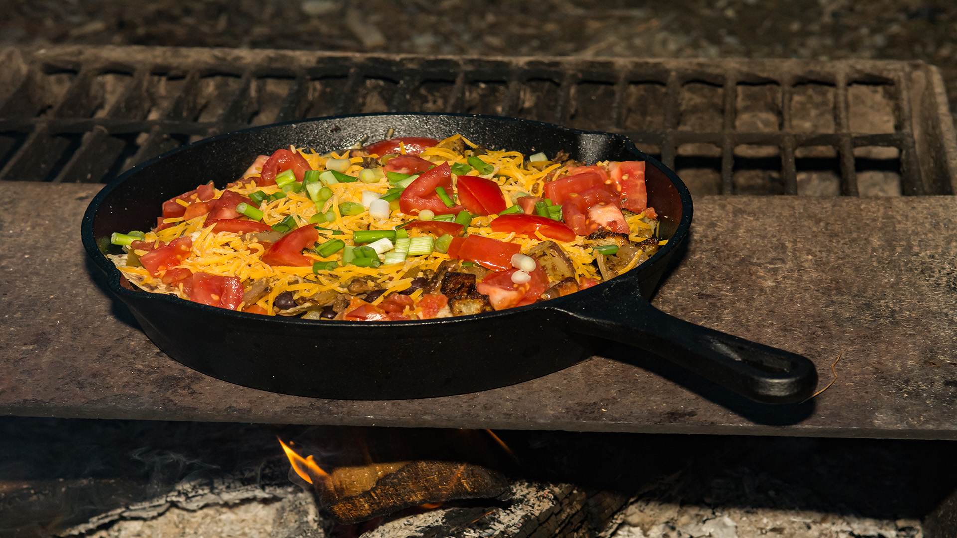 Simple Campfire Nachos