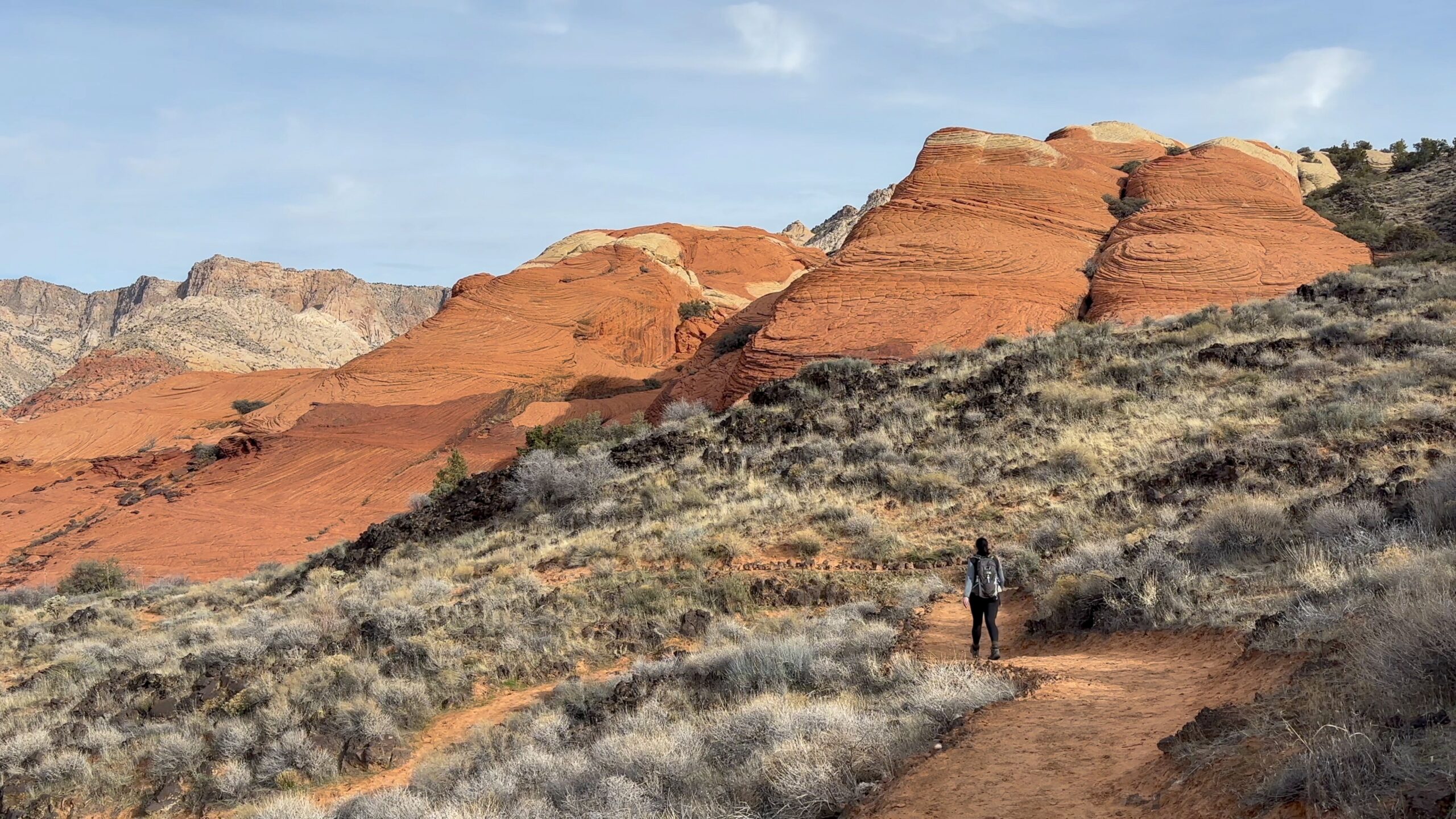 RearViewOfAFemaleHikerOnAHikingTrail | I Heart RVing