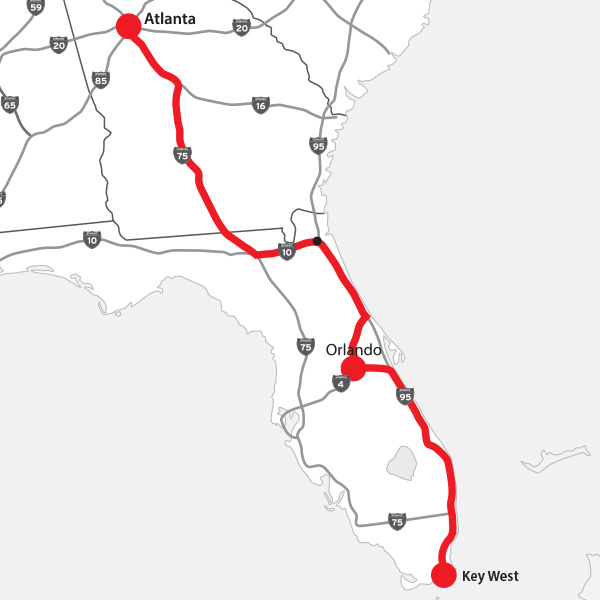 Atlanta to Key West