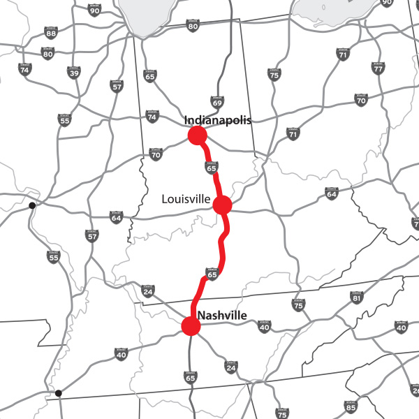 Nashville to Indianapolis road trip