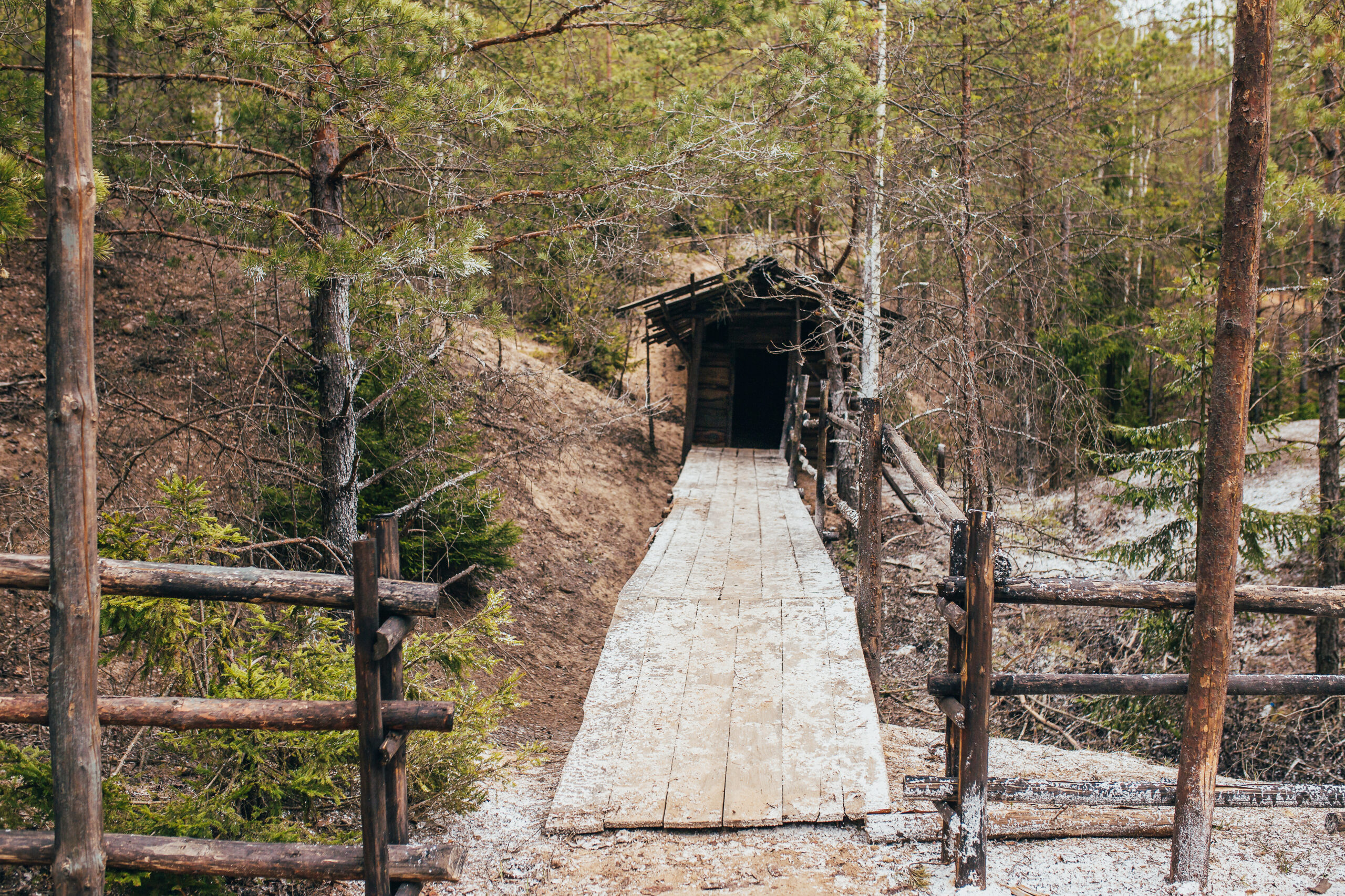 Old mine along the Million Dollar Highway, Colorado