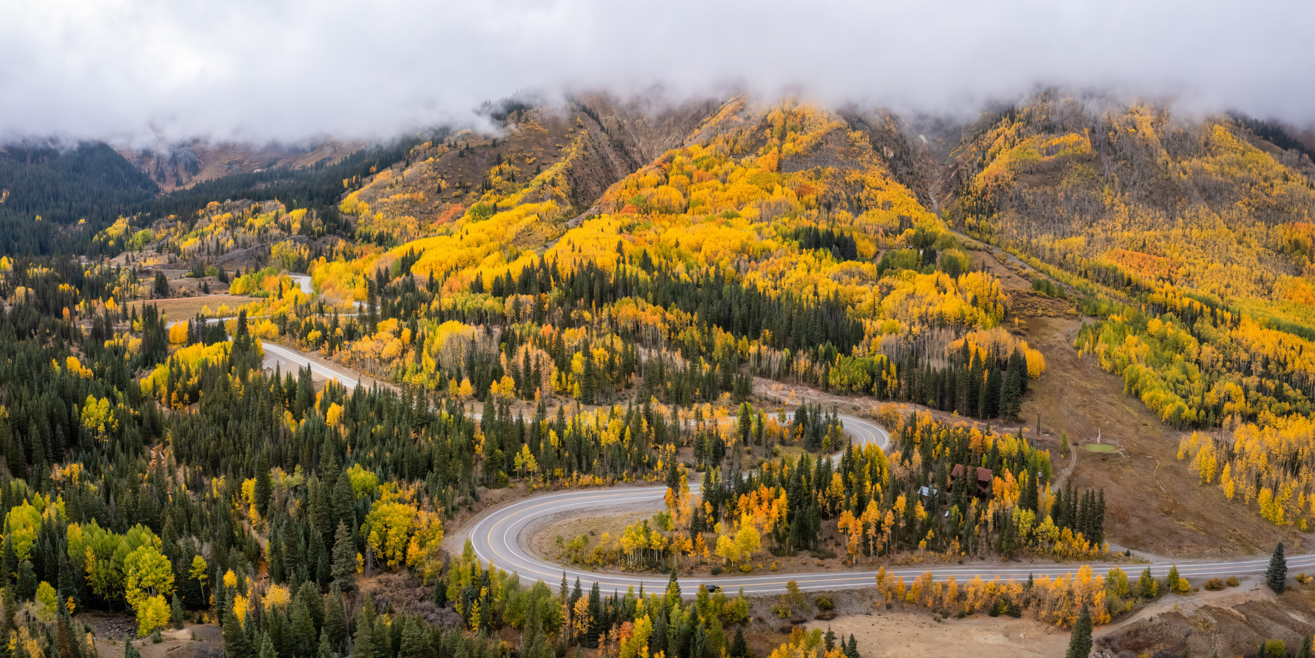 Million Dollar Highway in the fall