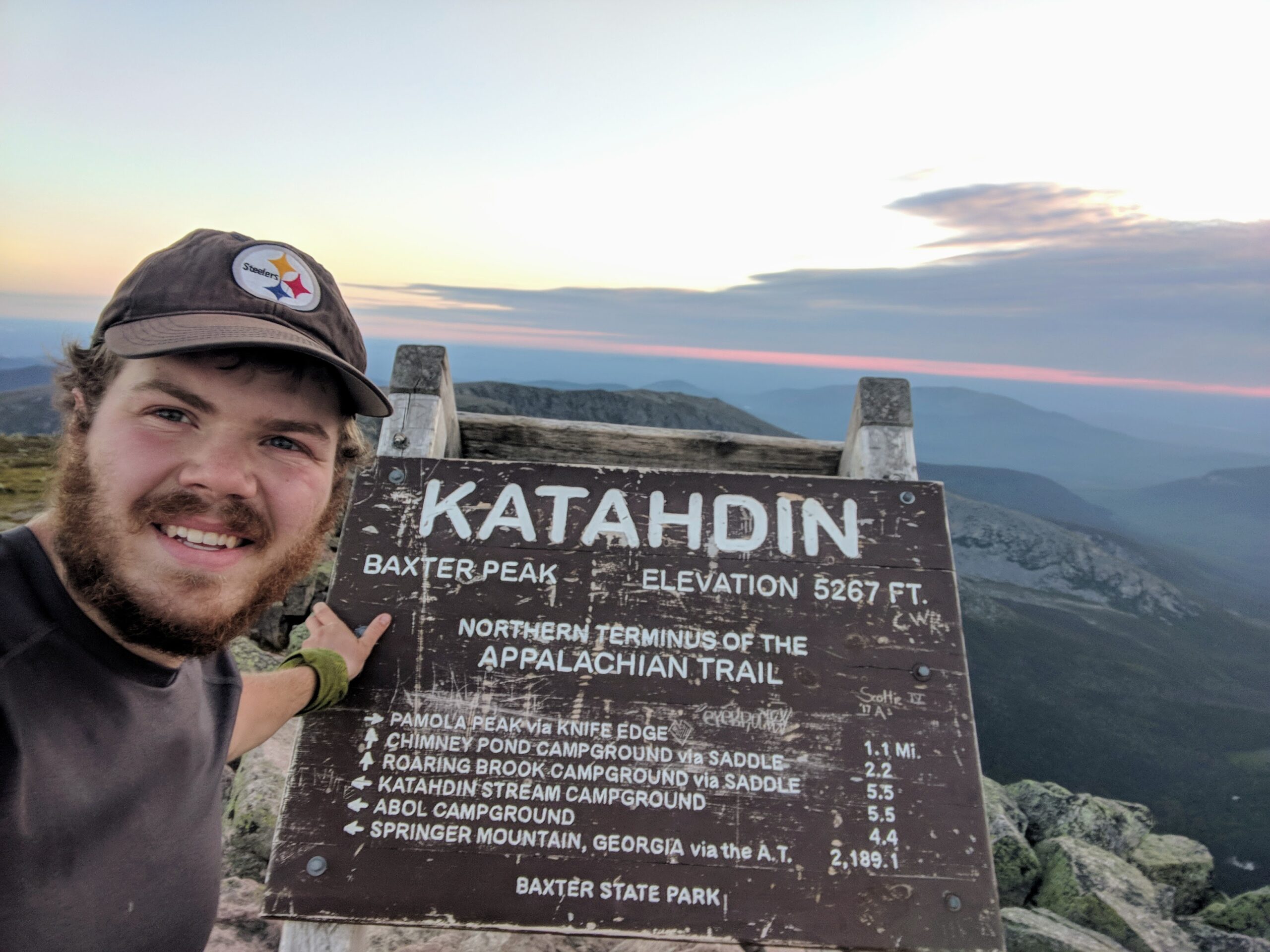 Finishing the trail at 4_34am on Mt Katahdin ME | I Heart RVing
