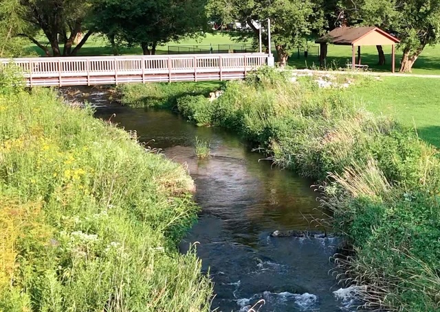 Order – October 9, 2025 @ 09:05 PM | I Heart RVing Trout stream at Hidden Bluffs Resort