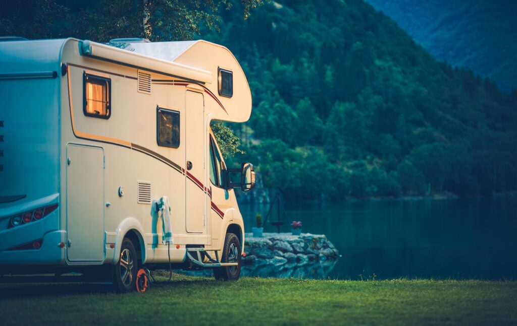Lakeside campsites available with Adventure Pass