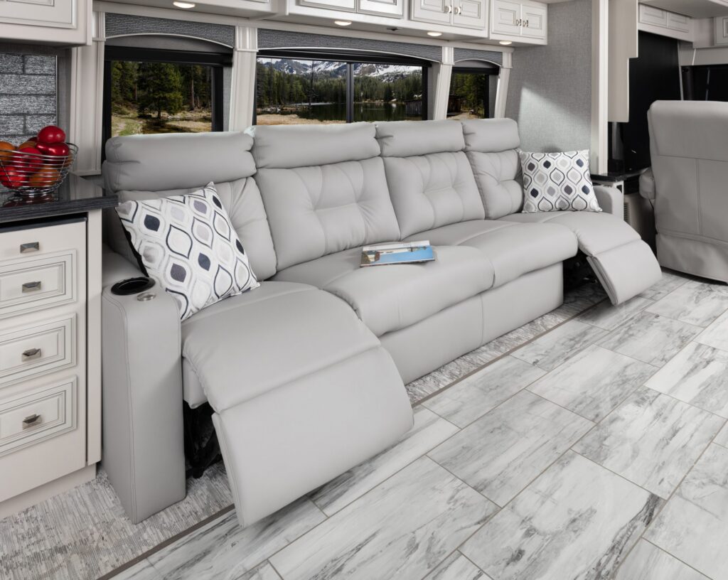 Sofa_DiscoveryLXE_Signature-WinterFog_MY24_DSC1246_LR-scaled | I Heart RVing Built-in RV reading nook