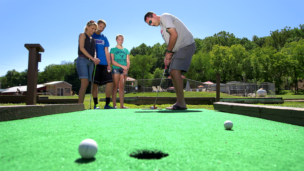 Amenities like mini golf at Adventure Pass host resorts