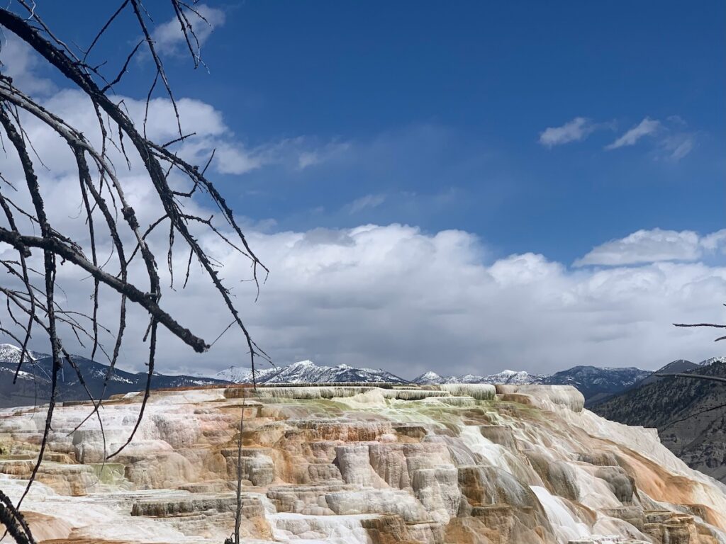 Unworldly landscape in Yellowstone