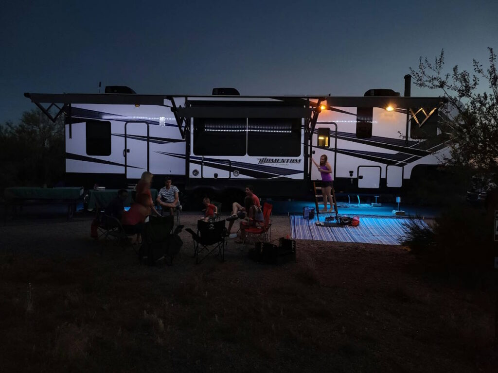 RV slide-outs provide more room for family and friends