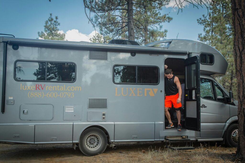 Order – October 10, 2025 @ 12:50 AM | I Heart RVing Man stepping out of an RV rental