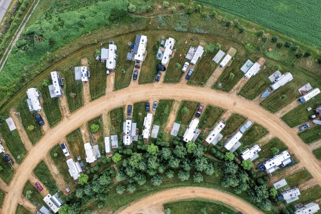 Campground satellite   view