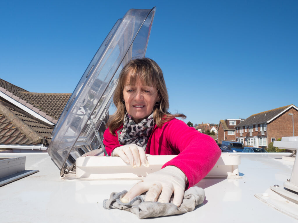 RV roof maintenance