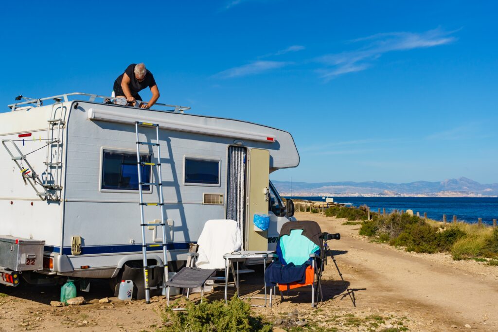 RV roof maintenance
