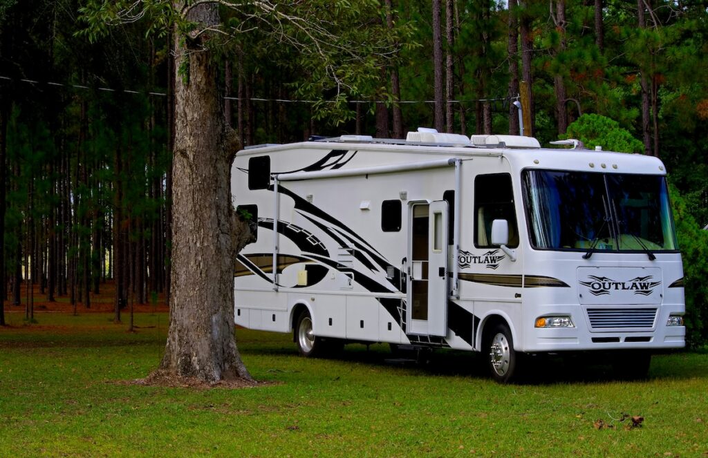 Cool down by parking your RV in shady areas.