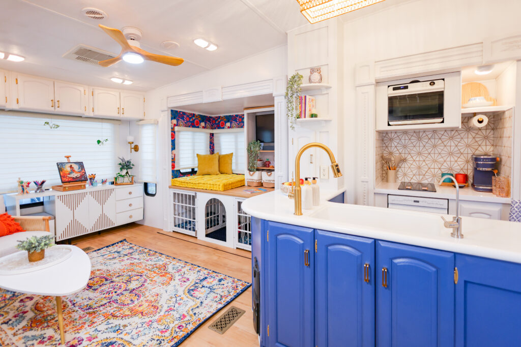 Rise2ShineIndie | I Heart RVing Colorful Cricket RV renovation